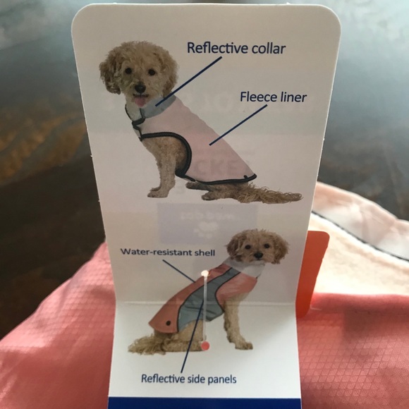 New W/ Tags 3 In 1 Dog Jacket Pink Fleece And Or Water Resistant Shell - Picture 6 of 11